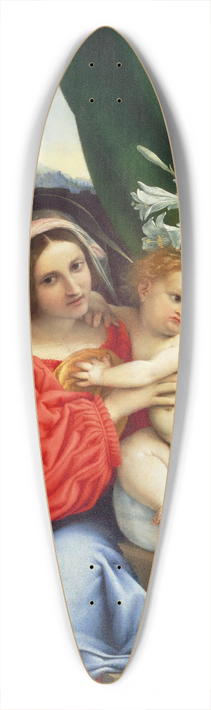 Lorenzo Lotto - Virgin and Child with Saints Jerome and Nicholas of Tolentino 39.3 inch art pintail longboard deck