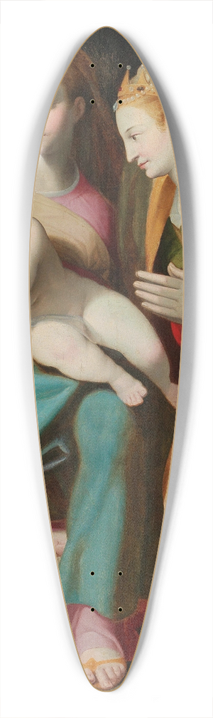 Lorenzo Sabatini - The Mystical Marriage Of Saint Catherine 39.3 inch art pintail longboard deck