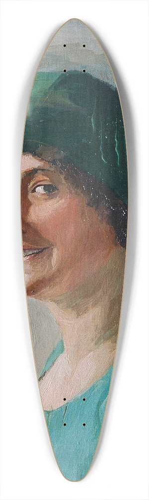 Lore Scheid - Selbstportrt 39.3 inch art pintail longboard deck