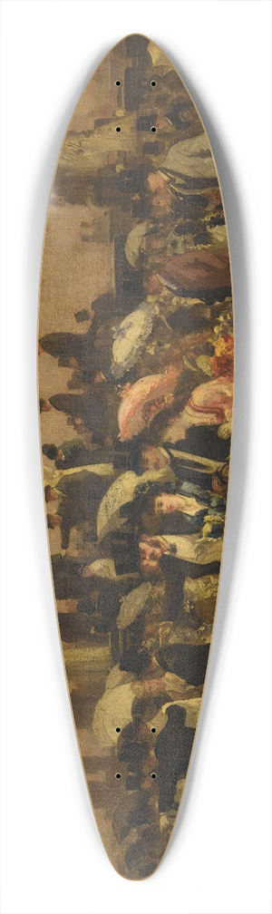 Louis Abel-Truchet - Elegant Women At The Races 39.3 inch art pintail longboard deck