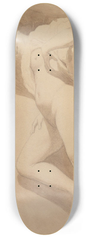 Christoffer Wilhelm Eckersberg - Reclining Female Nude 8.25 inch art skate deck