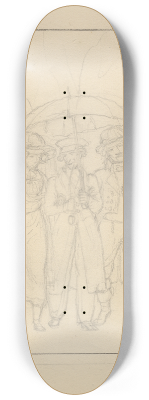 Christoffer Wilhelm Eckersberg - Scene fra De Uadskillelige 8.25 inch art skate deck Christoffer Wilhelm Eckersberg - Scene fra De Uadskillelige 8.25 inch art skate deck