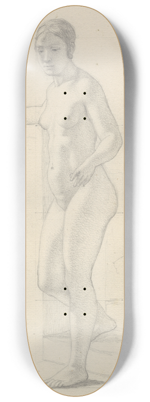 Christoffer Wilhelm Eckersberg - Stende kvindelig model 8.25 inch art skate deck Christoffer Wilhelm Eckersberg - Stende kvindelig model 8.25 inch art skate deck