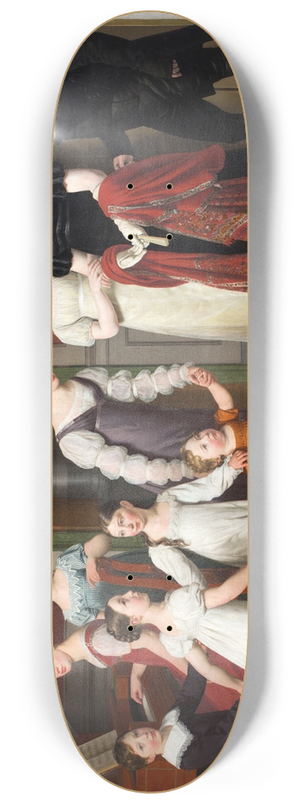 Christoffer Wilhelm Eckersberg - The Nathanson Family 8.25 inch art skate deck