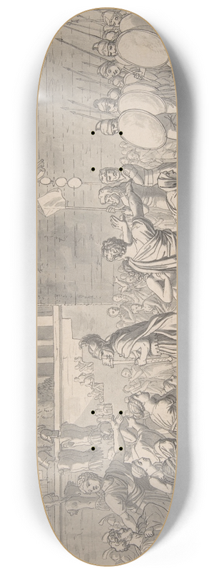 Christoffer Wilhelm Eckersberg - The Surviving Horatian 8.25 inch art skate deck Christoffer Wilhelm Eckersberg - The Surviving Horatian 8.25 inch art skate deck