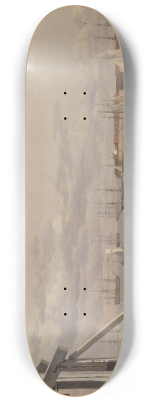 Christoffer Wilhelm Eckersberg - View from the Lime-kilns in Copenhagen 8.25 inch art skate deck Christoffer Wilhelm Eckersberg - View from the Lime-kilns in Copenhagen 8.25 inch art skate deck