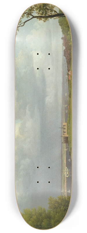 Christoffer Wilhelm Eckersberg - View north of Kronborg Castle 8.25 inch art skate deck