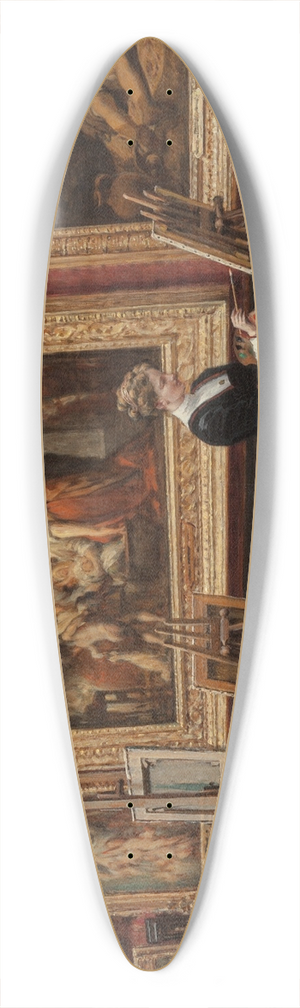 Louis Broud - Au Muse du Louvre  les Murillo 39.3 inch art pintail longboard deck