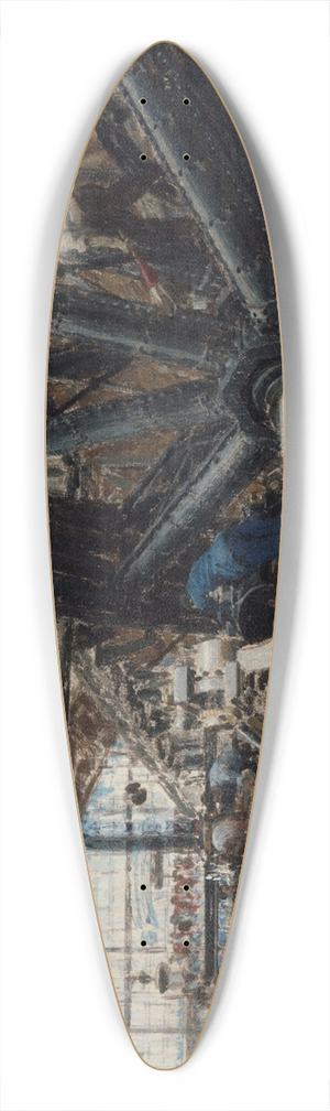 Louis Broud - Intrieur de la galerie des machines  lexposition universelle de 1889. 39.3 inch art pintail longboard deck Louis Broud - Intrieur de la galerie des machines  lexposition universelle de 1889. 39.3 inch art pintail longboard deck