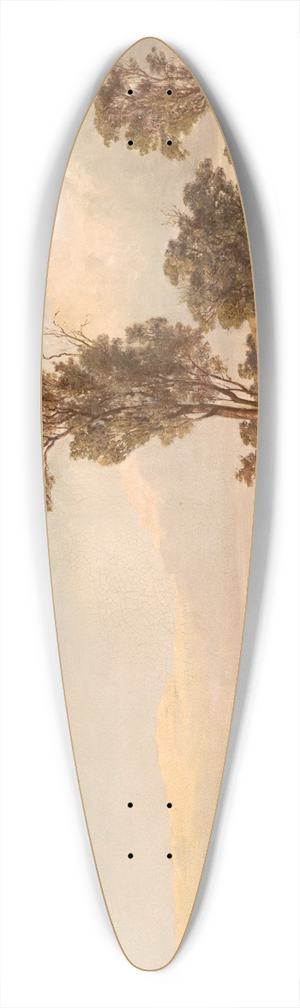 Louis Buvelot - Summer afternoon, Templestowe 39.3 inch art pintail longboard deck
