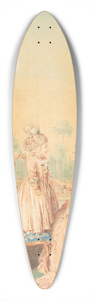Louis Carrogis Carmontelle - Portrait, M. et Mme. Craymoyel avec leur Petit Garon 39.3 inch art pintail longboard deck