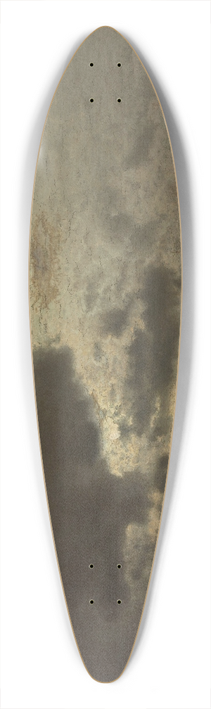 Louis Douzette - Moonlight in Winter 39.3 inch art pintail longboard deck