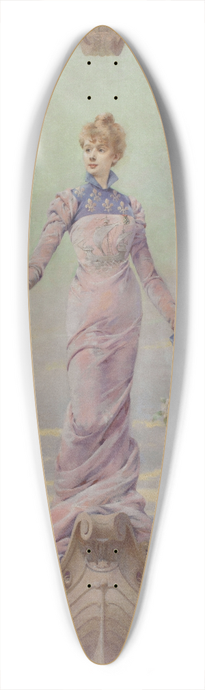 Louise Abbma - Allgorie de la Ville de Paris 39.3 inch art pintail longboard deck