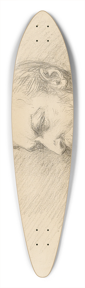 Louise Abbma - Scenesof Sarah Bernhardts life 2 39.3 inch art pintail longboard deck