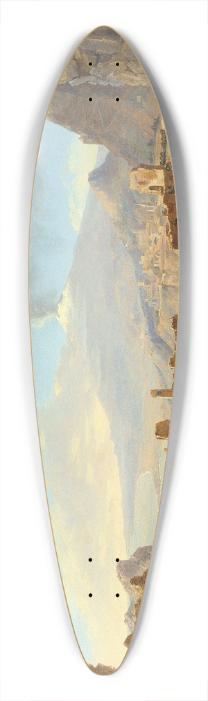 Louise-Josphine Sarazin de Belmont - The Roman Theater at Taormina 39.3 inch art pintail longboard deck