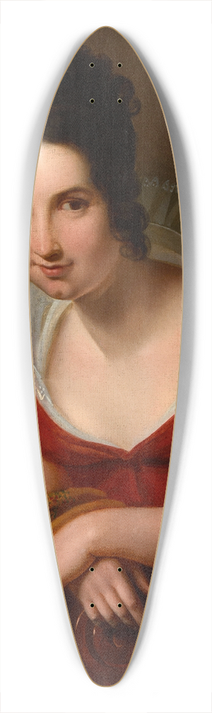 Louise Marie Jeanne Hersent - Portrait de femme anonyme 39.3 inch art pintail longboard deck