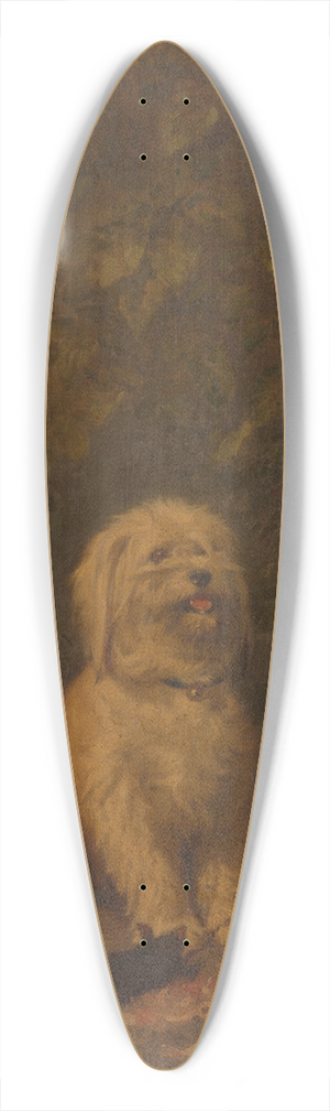 Louis-Eugne Lambert - Dog with a dead mole 39.3 inch art pintail longboard deck
