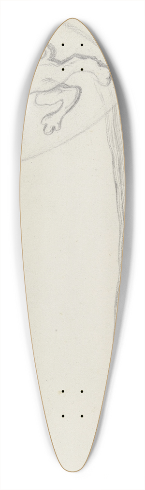 Louis Eysen - Studienblatt; Wappen, Trkenkopf und Gesichtsdetail 39.3 inch art pintail longboard deck