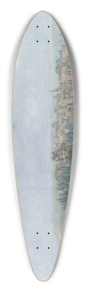 Louis-Franois Cassas - Panorama of Sarayburnu 39.3 inch art pintail longboard deck