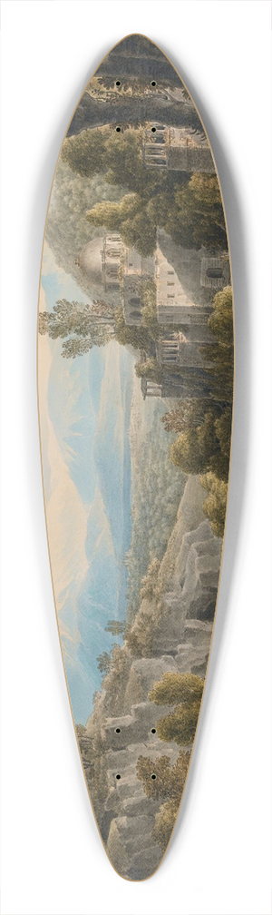 Louis-Franois Cassas - TheBourtassi Mosk,OrThe Derviches Convent, Tripoli, Lebanon 39.3 inch art pintail longboard deck Louis-Franois Cassas - TheBourtassi Mosk,OrThe Derviches Convent, Tripoli, Lebanon 39.3 inch art pintail longboard deck