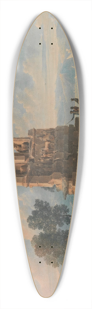 Louis-Franois Cassas - The Philopappou Monument, Athens 39.3 inch art pintail longboard deck
