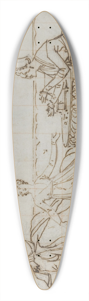 Louis Gauffier - Study for La Famille Salucci 39.3 inch art pintail longboard deck