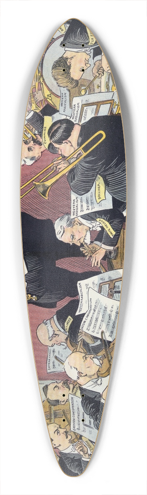 Louis Glackens - A bad outlook for harmony 39.3 inch art pintail longboard deck