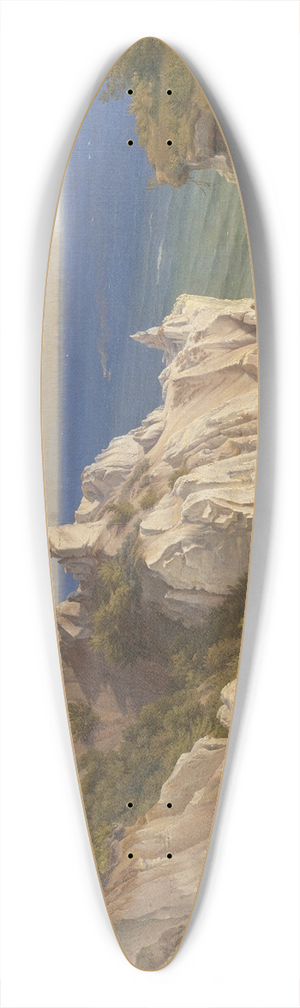 Louis Gurlitt - The Cliffs of the Island of Mn 39.3 inch art pintail longboard deck
