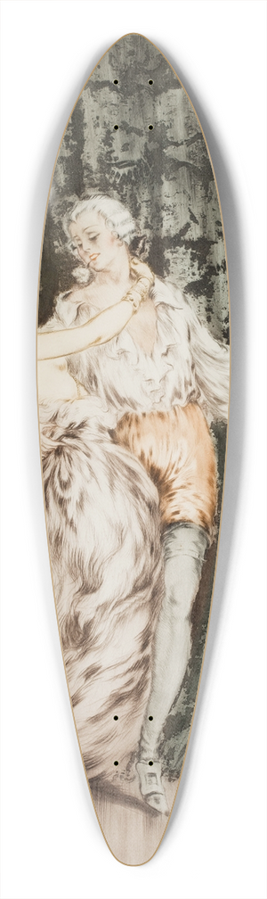 Louis Icart - Masquerade 39.3 inch art pintail longboard deck