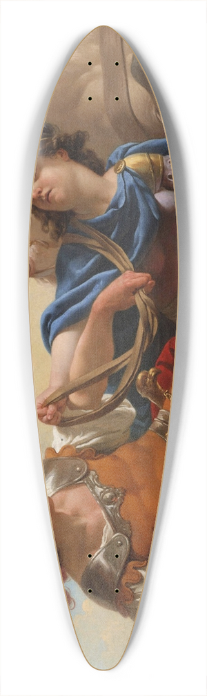 Louis-Jean-Franois Lagrene - Bellona Presenting the Reins of his Horses to Mars 39.3 inch art pintail longboard deck