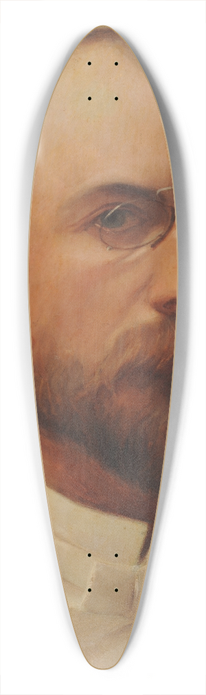 Louis-Julien Brouillon - Autoportrait 39.3 inch art pintail longboard deck