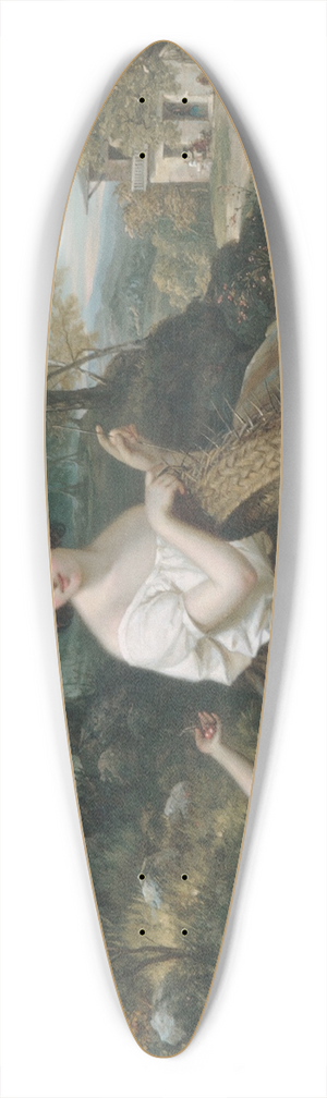 Louis Lang - The Basket Maker 39.3 inch art pintail longboard deck