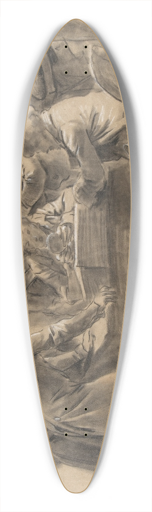 Louis Lopold Boilly - Group of Artists in Jean-Baptiste Isabeys Studio 39.3 inch art pintail longboard deck