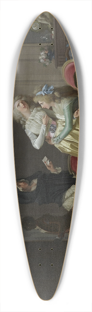 Louis Lopold Boilly - Les Malheurs de lamour (The Sorrows of Love) 39.3 inch art pintail longboard deck