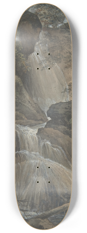 Christoph Nathe - A Waterfall in a Forest at Langhennersdorf 8.25 inch art skate deck