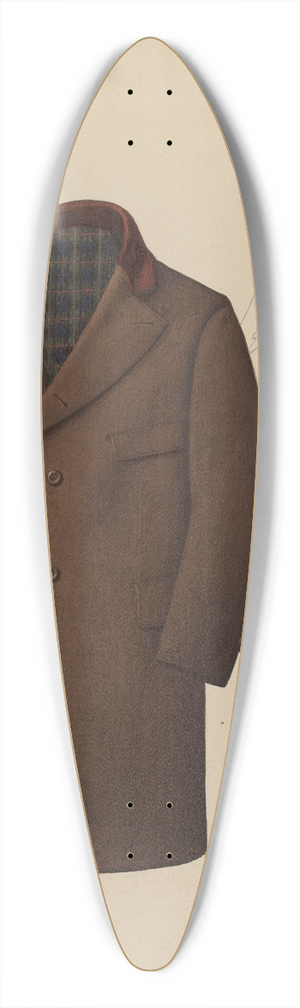 Louis Maldarelli - Mans Coat 39.3 inch art pintail longboard deck