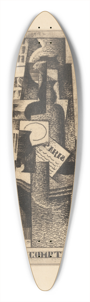 Louis Marcoussis - Le Comptoir 39.3 inch art pintail longboard deck