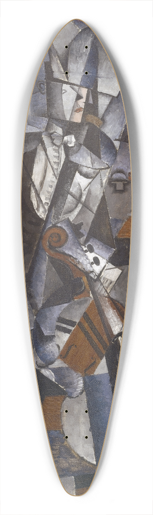 Louis Marcoussis - The Musician 39.3 inch art pintail longboard deck