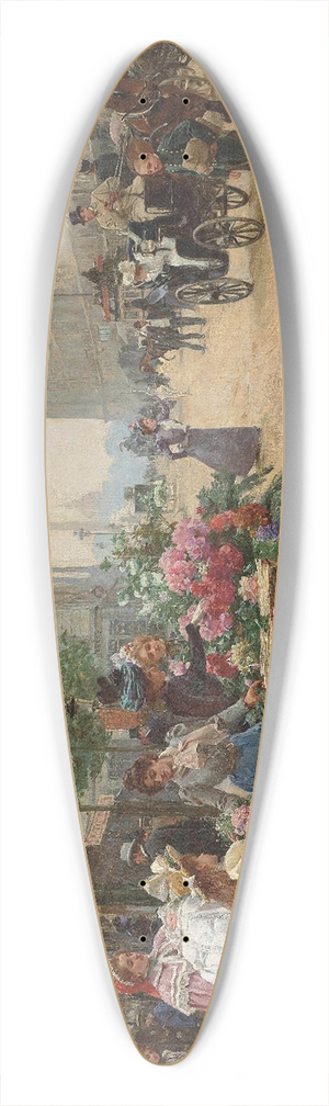 Louis Marie De Schryver - Rue Royale, Pari 39.3 inch art pintail longboard deck