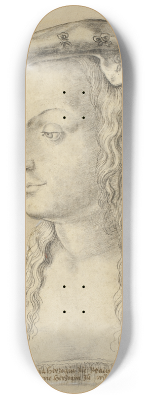 Christoph Schwarz - Maria Duchess of Brunswick, Born Duchess of Wurttemburg 8.25 inch art skate deck