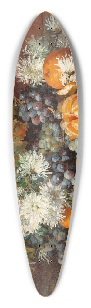 Louis Marie De Schryver - Still Life with Fruits and Flowers 39.3 inch art pintail longboard deck