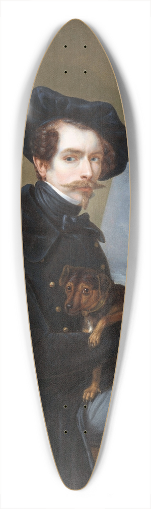 Louis Meijer - Self-Portrait 39.3 inch art pintail longboard deck