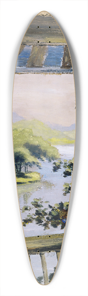 Louis Michel Eilshemius - Balcony, Delaware Water Gap 39.3 inch art pintail longboard deck