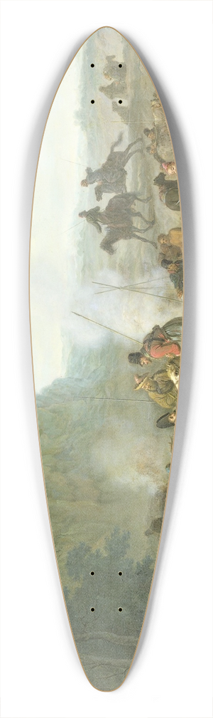 Louis Moritz - Cossack Bivouac, 1813 39.3 inch art pintail longboard deck