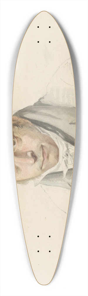 Louis Moritz - Portret van Johannes Breckenheimer 39.3 inch art pintail longboard deck