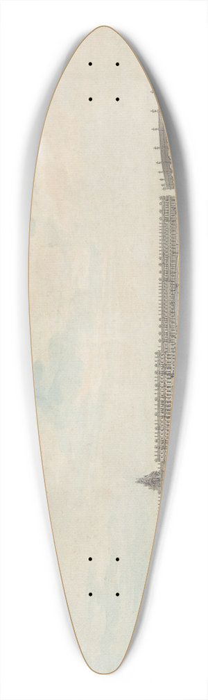 Louis Nicolas de Lespinasse - The Chteau de Versailles Seen from the Gardens 39.3 inch art pintail longboard deck