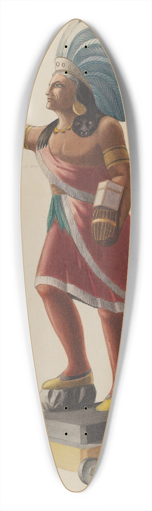 Louis Plogsted - Cigar Store Indian 39.3 inch art pintail longboard deck