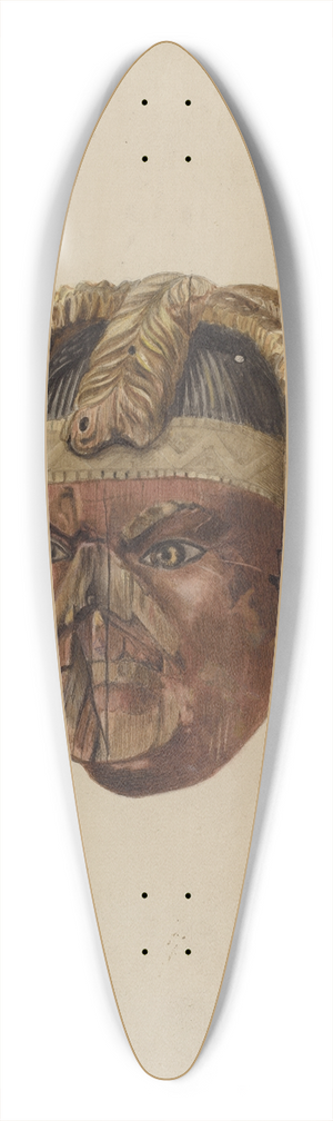 Louis Plogsted - Figurehead S.S. Robert Fulton 39.3 inch art pintail longboard deck