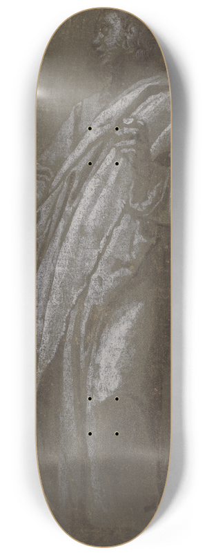 Cigoli (Ludovico Cardi) - Standing Male Figure 8.25 inch art skate deck