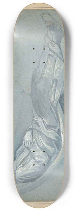 Cigoli (Ludovico Cardi) - Study for a Male Figure Lowered into a Grave 8.25 inch art skate deck